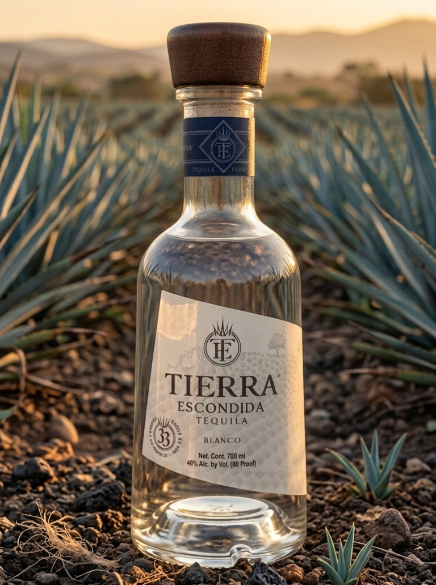 Tequila Blanco en el campo